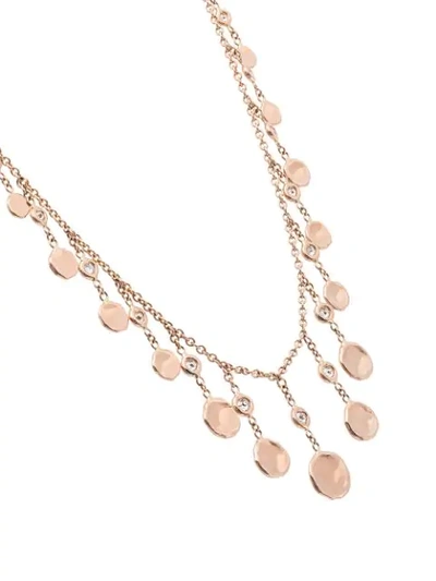 Shop Jacquie Aiche 14kt Rose Gold Shaker Diamond Necklace