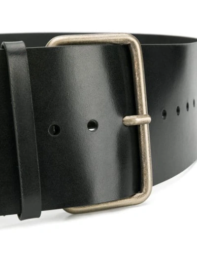 Shop Ann Demeulemeester Wide Belt In Black