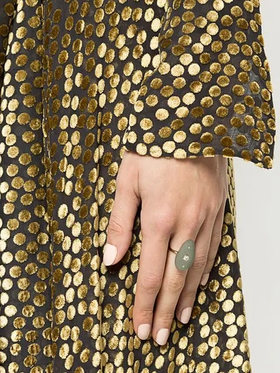 Shop Cvc Stones 18kt Yellow Gold Aravalli Pebble Diamond Ring In Multicolour