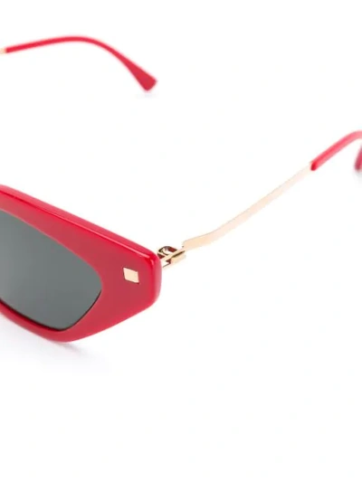 Shop Mykita Gabi Sunglasses In Red
