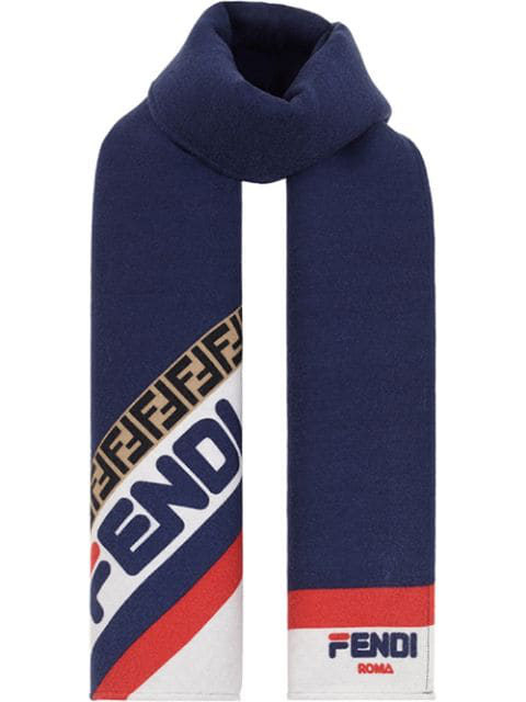 fendi blue scarf