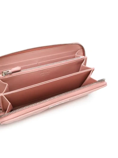 Shop Prada Zip Around Wallet In Pink