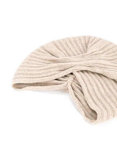 Shop Inverni Diva Turban In Neutrals