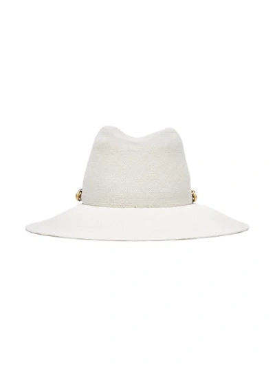 MAISON MICHEL KATE STRAW HAT - 白色