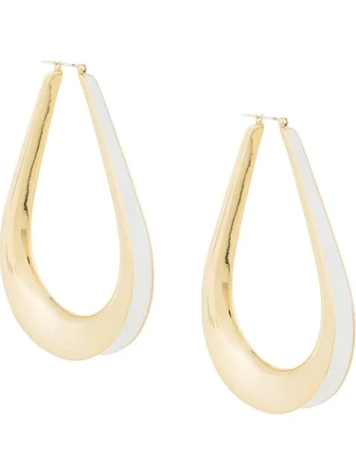 Shop Annelise Michelson Hoop Earrings In Gold