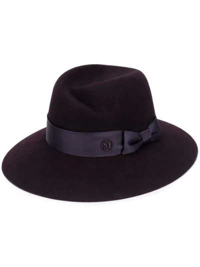 Shop Maison Michel Virginie Fedora Hat In Purple