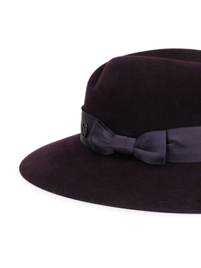 Shop Maison Michel Virginie Fedora Hat In Purple