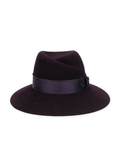 Shop Maison Michel Virginie Fedora Hat In Purple