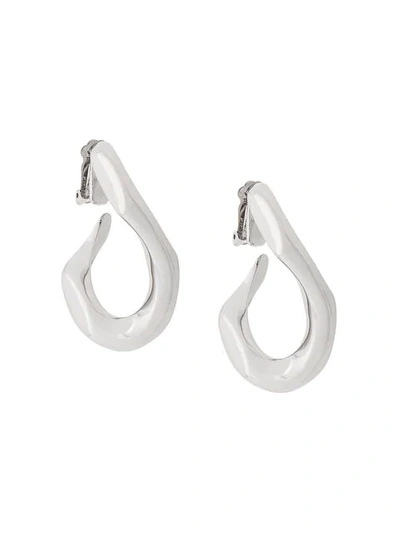 Shop Annelise Michelson Medium Broken Chain Earrings In Silver