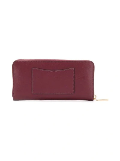 Shop Michael Michael Kors Classic Continental Wallet In Red