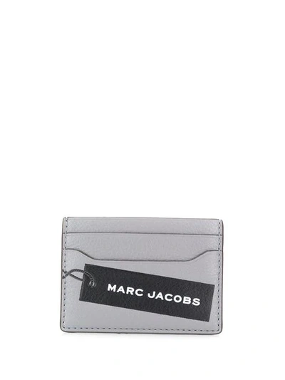 Shop Marc Jacobs The Tag Card Case In Grey