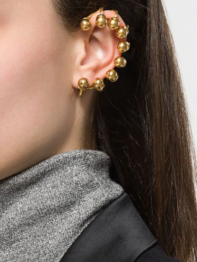 Shop Mugler Pearl Detail Ear Cuff - Gold