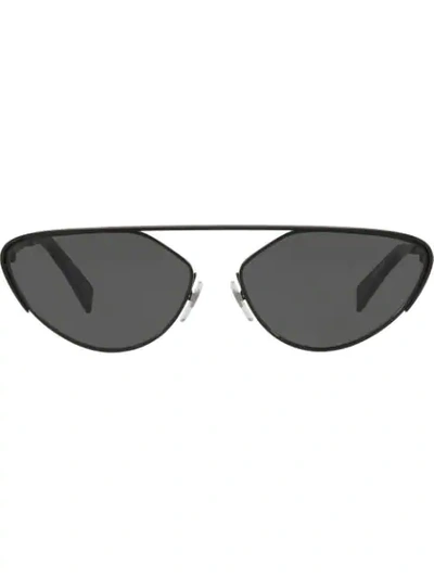 Shop Alain Mikli X Alexandre Vauthier Nadege Sunglasses In Black