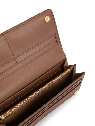 Shop Mulberry Continental Wallet In Brown