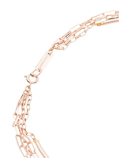 Shop Isabel Marant Rose Gold Tone Four Loop Chain Necklace In Metallic