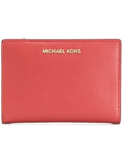 Shop Michael Michael Kors Compact Purse In Orange