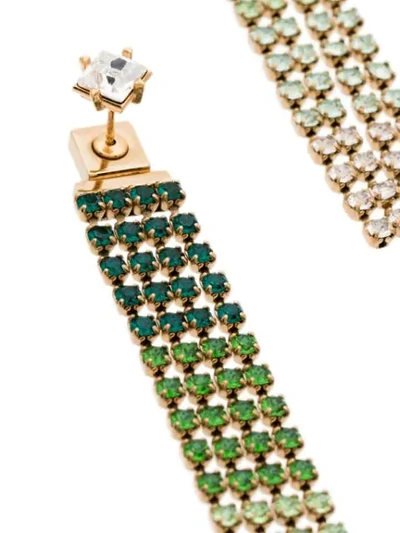 Shop Jacquemus Les Boucles Monaco Crystal Drop Earrings In Gold