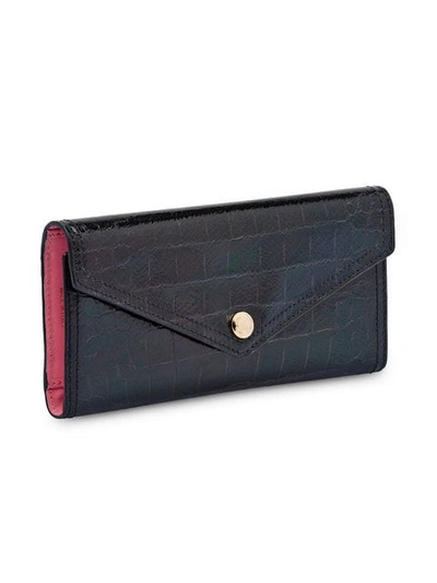 Shop Miu Miu Madras Wallet In Black