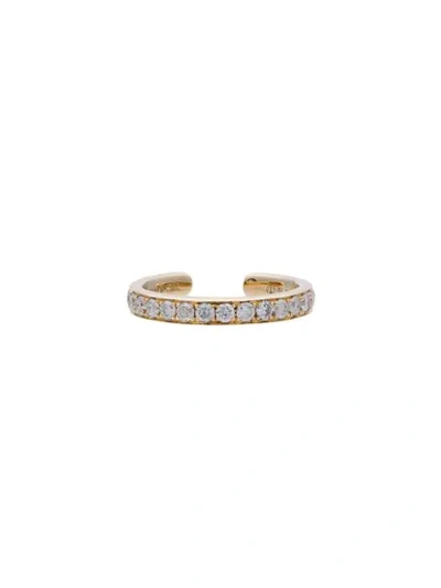 Yvonne Léon 18kt White Gold And Diamond Studded Ear Cuff In Gold