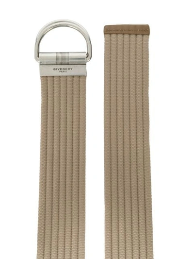 Shop Givenchy Double Ring Belt In Neutrals