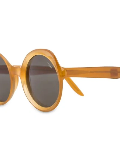 Shop Lapima Rounded Mass Sunglasses In Yellow