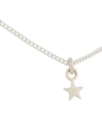 Shop Meadowlark Micro Star Charm Necklace In Metallic