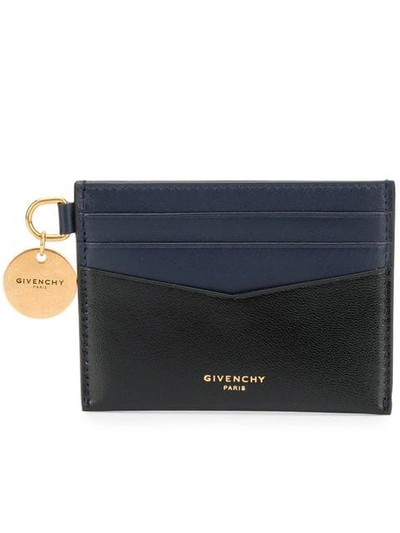 Shop Givenchy Engraved Logo Charm Cardholder In Black