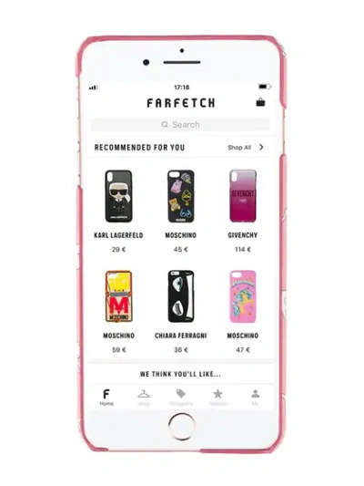 Shop Miu Miu Cat Print Iphone 6 Plus Case In Pink