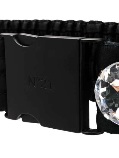 Shop N°21 Nº21 Crystal-embellished Waist Belt - Black