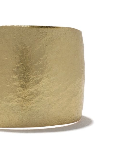 Wouters & Hendrix Gold 18kt Gold Hammered Ring In Yellow Gold