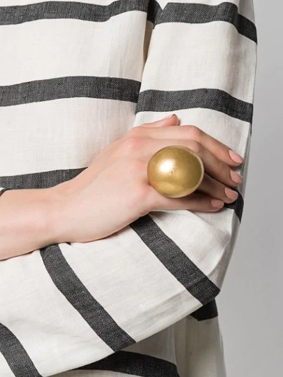 Shop Monies Oversized Geometric Ring In Gold