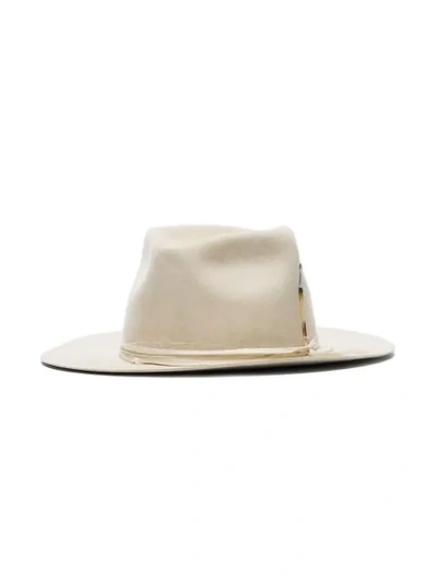 Shop Nick Fouquet Cohiba Bone Hat - Neutrals