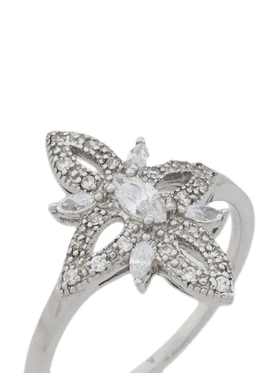 Shop V Jewellery Blossom Ring In Silver