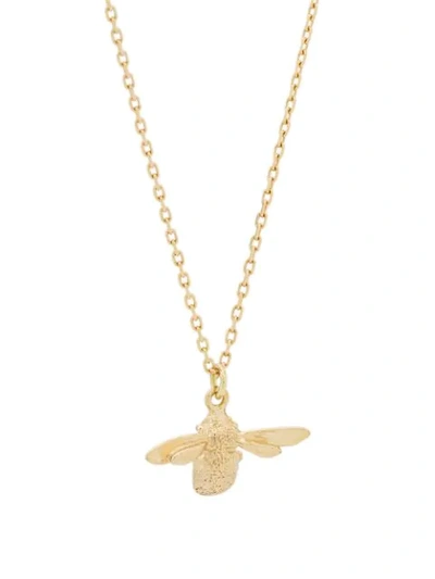 Shop Alex Monroe Teeny Tiny Bumblebee Necklace In Gold