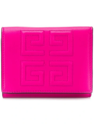 Shop Givenchy Folded Logo Wallet In Pink