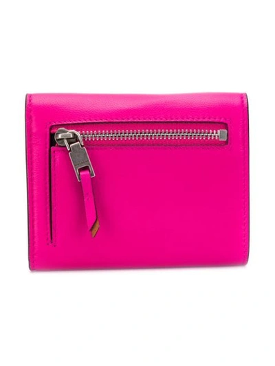 Shop Givenchy Folded Logo Wallet In Pink
