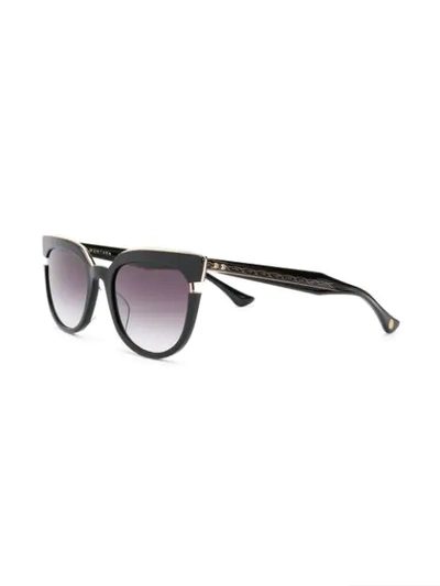 Shop Dita Eyewear Cat Eye Sunglasses In Black