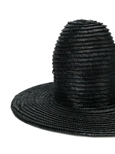 Shop A.w.a.k.e. Straw Hat In Black