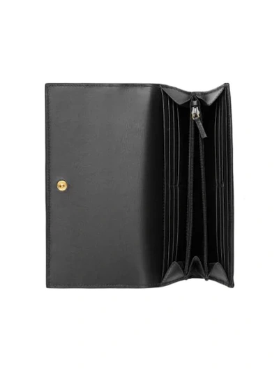 Shop Gucci Ophidia Continental Wallet In Black