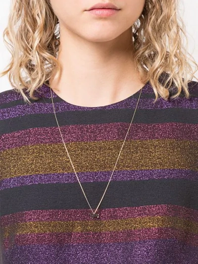 Shop Adeesse Dachsund Charm Necklace In Yellow