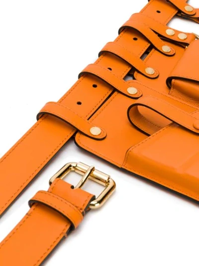 Shop Fendi Multipurpose Utility Belt In Orange