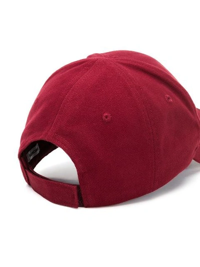 BALENCIAGA LOGO棒球帽 - 红色