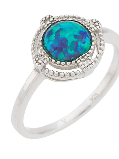 Shop V Jewellery Opal Ring In Silver