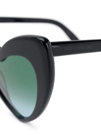 Shop Saint Laurent New Wave Sl 181 Lou Lou Sunglasses In Black