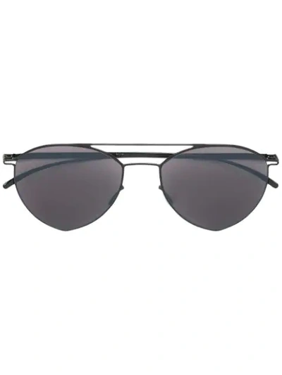 Shop Mykita Tinted Aviator Sunglasses In Grey