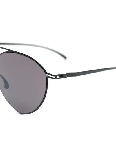 Shop Mykita Tinted Aviator Sunglasses In Grey
