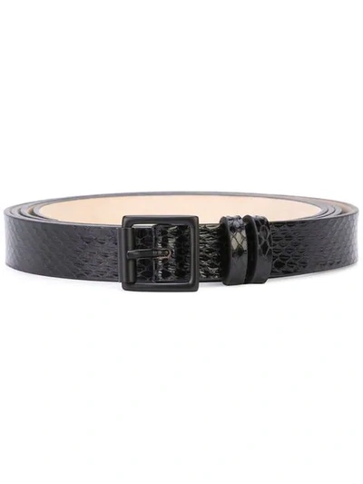 Shop Carolina Herrera Classic Belt In Black