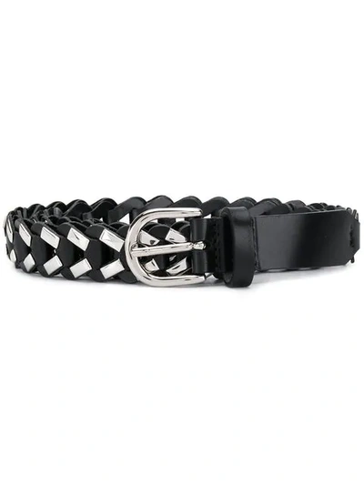 Shop Isabel Marant Metallic Detail Belt - Black