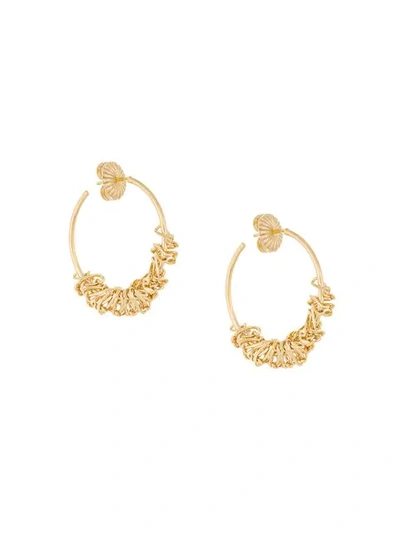 Shop Natasha Schweitzer Rachael Hoops In Gold