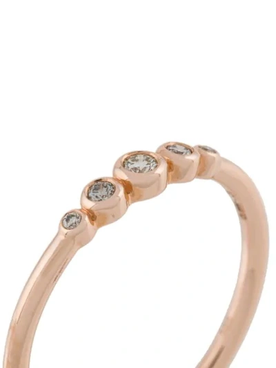 Shop Astley Clarke 14kt Rose Gold Mini Icon Nova Diamond Ring In Metallic
